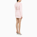The Mannei Pink Draped Silk Dress - Balardi