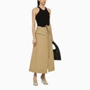 Sportmax Black Cotton And Silk Tank Top