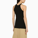 Sportmax Black Cotton And Silk Tank Top