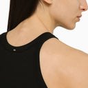 Sportmax Black Cotton And Silk Tank Top