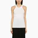 Sportmax White Cotton And Silk Tank Top
