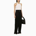 Sportmax White Cotton And Silk Tank Top