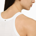 Sportmax White Cotton And Silk Tank Top