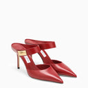 Jimmy Choo Nell Mule 85 Cranberry Red