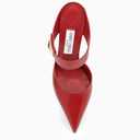Jimmy Choo Nell Mule 85 Cranberry Red