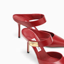Jimmy Choo Nell Mule 85 Cranberry Red