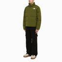 The North Face Forest Green Nylon Down Jacket With Logo