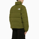 The North Face Forest Green Nylon Down Jacket With Logo