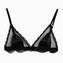 Dolce&Gabbana Black Silk Satin And Lace Bra
