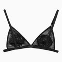 ドルチェ＆ガッバーナブラックチュールトライアングルブラジャーレースの詳細