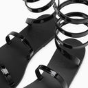Ancient Greek Sandals Black Ofis Low Sandals - Balardi