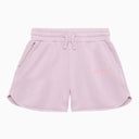 Shorts di cotone Lilac Off White ™ con grande logo bookish