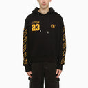 Off White™ Black/Yellow Skate Hoodie With Logo 23