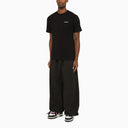 Off White™ Black Nylon Wide Leg Trousers - Balardi