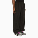 Off White™ Black Nylon Wide Leg Trousers - Balardi