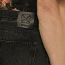 Off White™ Black Jeans With Logo Patch