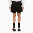 Off White ™ Black Cotton Short con logo