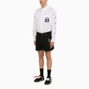 Off White ™ Black Cotton Short con logo