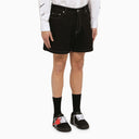 Off White ™ Black Cotton Short con logo