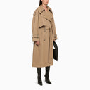 Sportmax Cotton Sand Trench Coat