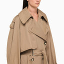 Sportmax Cotton Sand Trench Coat