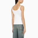 Off White™ White Cotton Tank Top With Logo