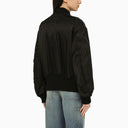 Off White ™ Black Gededed Nylon Bomber Jacket