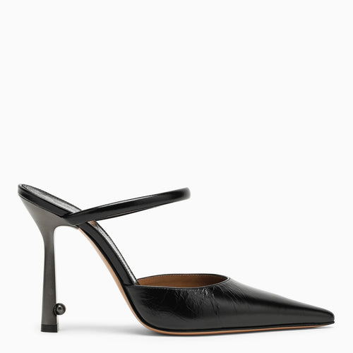 Off White™ Lollipop Black Leather Slingback