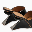 Off White ™ Black Leather Jug Sabot