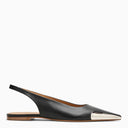 Off White ™ Black Slingback con punta de metal
