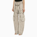 Off White™ Oversized Cargo Jeans In Burnt Denim