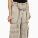 Off White™ Oversized Cargo Jeans In Burnt Denim