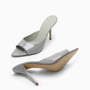 Gia Borghini Grey Perni 04 Mules - Balardi