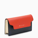 Marni Red/Blue Leather Business Card Holder