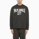 Palm Angels Pa City Gray Delavè T -shirt