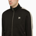 Palm Angels Black Monogram Zip Sweatshirt