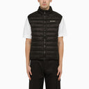 Palm Angels Black Gededed Nylon Waistcoat