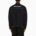 Palm Angels Navy Giacca in cotone denim