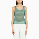 Giuseppe di Morabito Blue Top met overal over steentjes