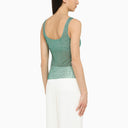 Giuseppe di Morabito Blue Top met overal over steentjes