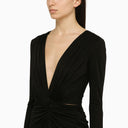 Costarellos Black Silk Blend Brienne Dress