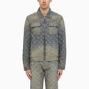 Amiri Denim Bandana Pattern Jacket