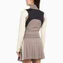 Palm Angels Lilac Bloque de color Zip Skipshirt