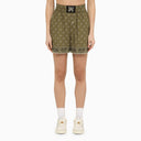 Palm Angels Boxer Shorts With Military Green Print