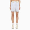 Palmgelen Wit/blauw gestreepte katoenen boxershort