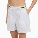 Palmgelen Wit/blauw gestreepte katoenen boxershort