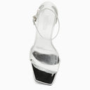Paris Texas High Silver Leather Sandal