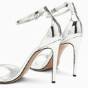 Paris Texas High Silver Leather Sandal