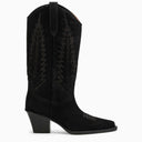 Paris Texas Texan Rosario Black Leather Boot