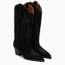 Paris Texas Texan Rosario Black Leather Boot
